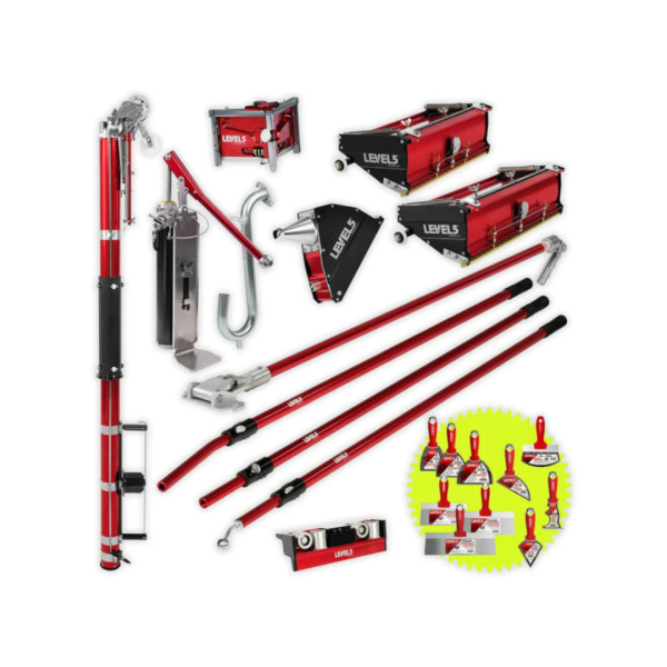 Επαγγελματικό σετ εργαλείων στοκαρίσματος και φινιρίσματος Level5 12 τεμαχίων, μοντέλο 4-600P