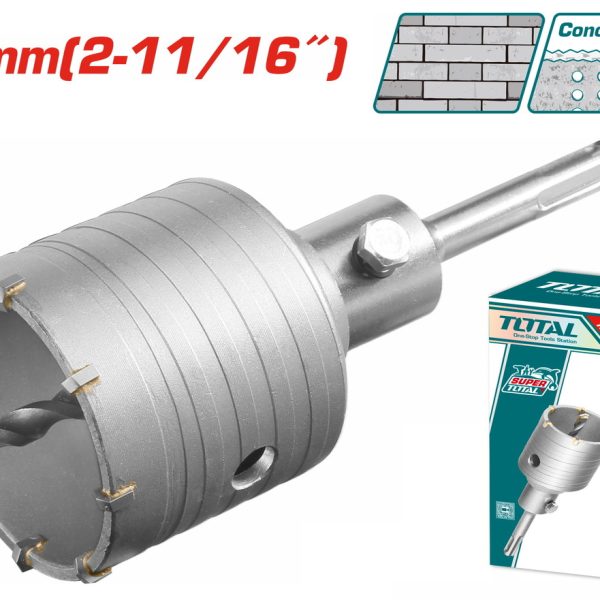 TOTAL ΔΙΑΜΑΝΤΟΚΟΡΩΝΑ ΜΠΕΤΟΥ SDS - PLUS 68mm (TAC430681)