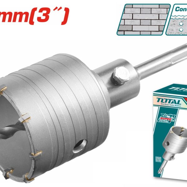 TOTAL ΔΙΑΜΑΝΤΟΚΟΡΩΝΑ ΜΠΕΤΟΥ SDS - PLUS 75mm (TAC430751)