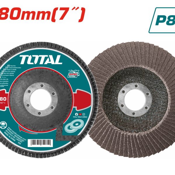 TOTAL ΠΟΛΥΠΤΕΡΟ ΓΥΑΛΙΣΜΑΤΟΣ ΜΕΤΑΛΛΟΥ / ΙΝΟΧ 180mm P80 (TAC631803)