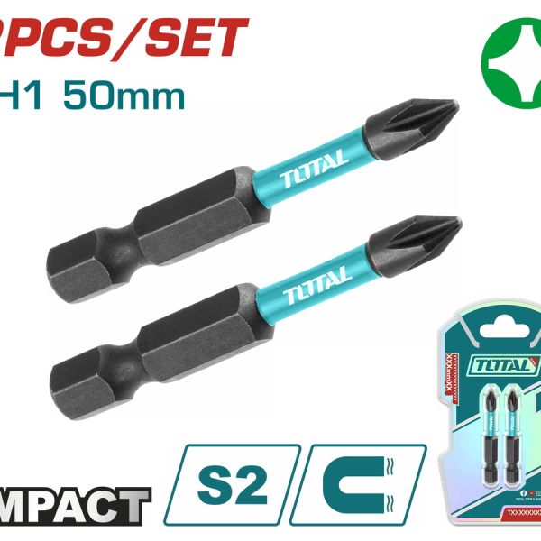 TOTAL ΕΠΑΓΓ. ΜΥΤΕΣ ΜΑΓΝΗΤΙΚΕΣ ΜΑΥΡΕΣ ΡH1 50mm 2ΤΕΜ (TACIM71PH150)