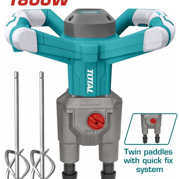 Επαγγελματικός αναδευτήρας χρωμάτων Total διπλός 1.800W, μοντέλο TD616006