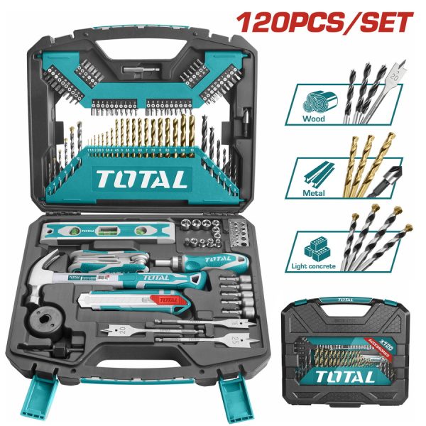 TOTAL ΒΑΛΙΤΣΑ ΜΕ ΕΡΓΑΛΕΙΑ ΧΕΙΡΟΣ 120 ΤΕΜ (THKTAC01120)