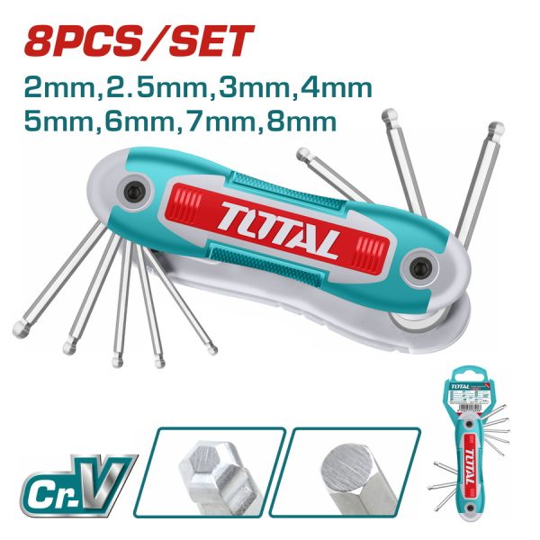 TOTAL ΣΕΤ ΑΛΛΕΝ ΜΠΙΛΙΑΣ ΣΟΥΓΙΑΣ 8ΤΕΜ (THT1061836)