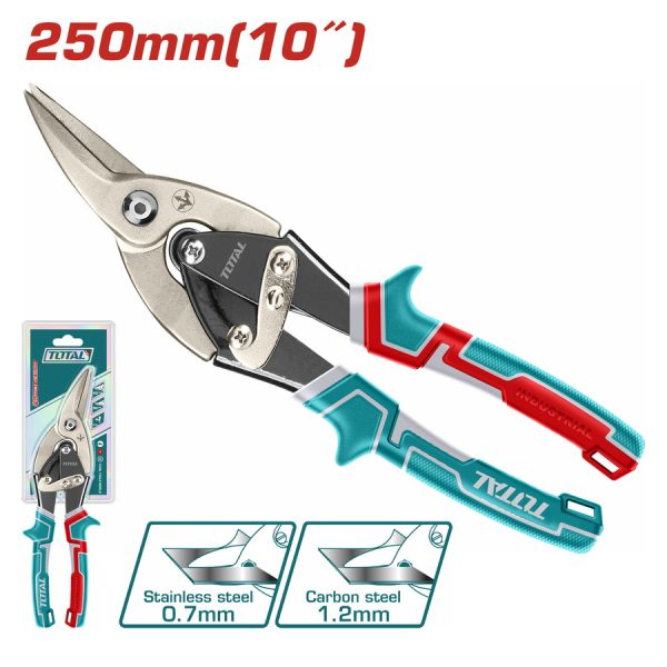 Ψαλίδι λαμαρίνας Total αριστερής σιαγόνας 250mm, μοντέλο THT521106