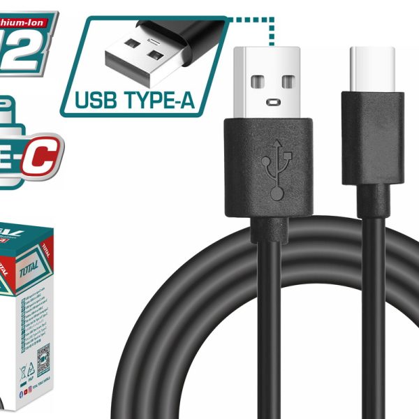 TOTAL ΚΑΛΩΔΙΟ ΦΟΡΤΙΣΤΗ USB Type A to Type C 1m (TIUCC01)