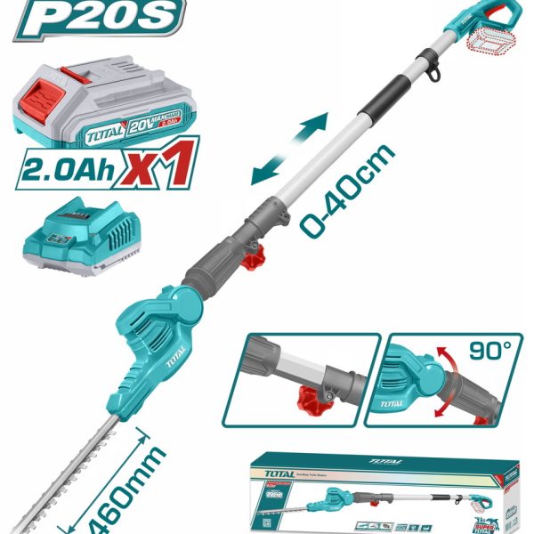 TOTAL ΤΗΛΕΣΚΟΠΙΚΟ ΨΑΛΙΔΙ ΜΠΟΡΝΤΟΥΡΑΣ ΜΠΑΤ. Li-ion 20V / 2Ah / 1 ΜΠΑΤΑΡΙΑ  (TPHT2016012)