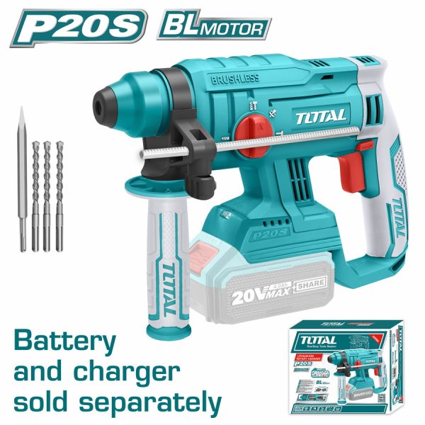 Πνευματικό πιστολέτο Total μπαταρίας λιθίου 20V, μοντέλο TRHLI2201