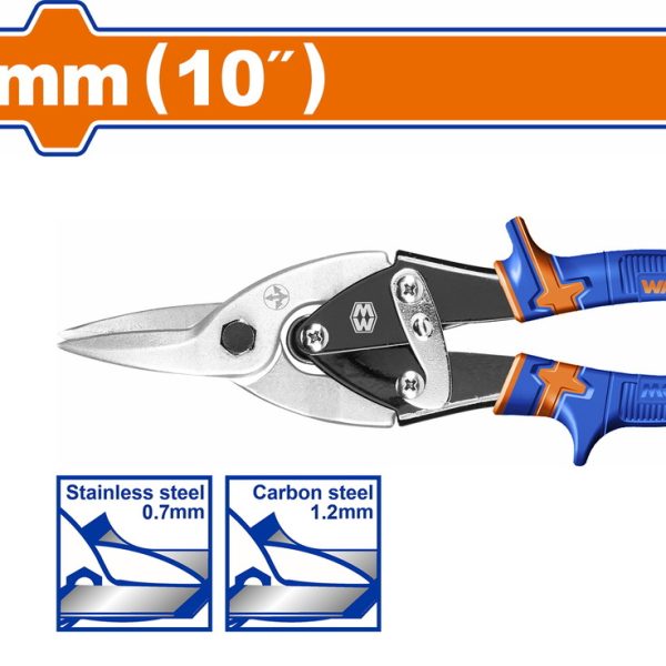 Ψαλίδι λαμαρίνας WADFOW ίσιας σιαγόνας 250mm, μοντέλο WAS2410