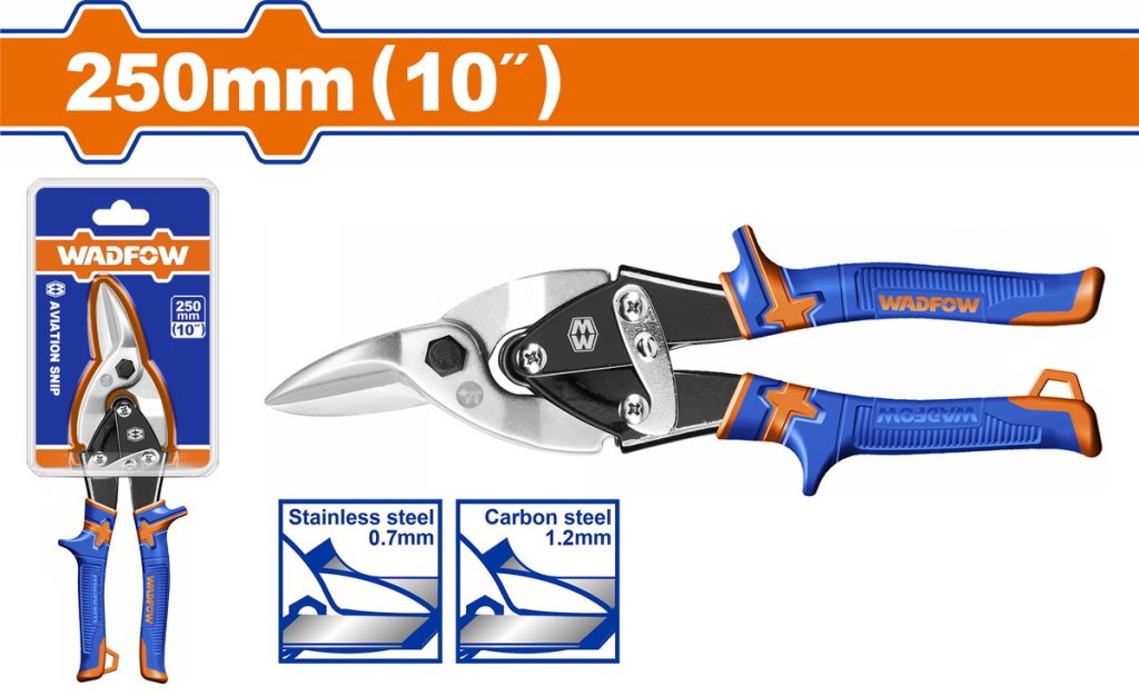 Ψαλίδι λαμαρίνας WADFOW δεξιάς σιαγόνας 250mm, μοντέλο WAS3410