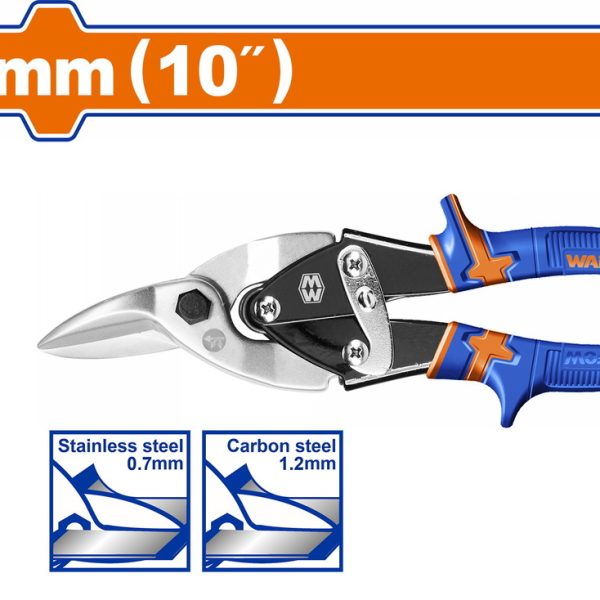 Ψαλίδι λαμαρίνας WADFOW δεξιάς σιαγόνας 250mm, μοντέλο WAS3410
