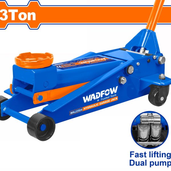 WADFOW ΥΔΡΑΥΛΙΚΟΣ ΓΡΥΛΟΣ ΤΡΟΧΗΛΑΤΟΣ 3Τ ΜΕ ΓΡΗΓΟΡΗ ΑΝΥΨΩΣΗ (WHJ2504)