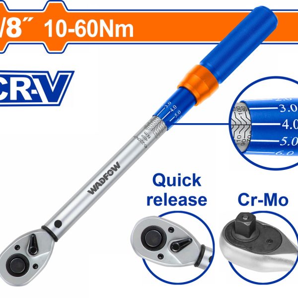 WADFOW ΔΥΝΑΜΟΚΛΕΙΔΟ 3/8" 305mm / 10-60Nm (WWQ1D38)