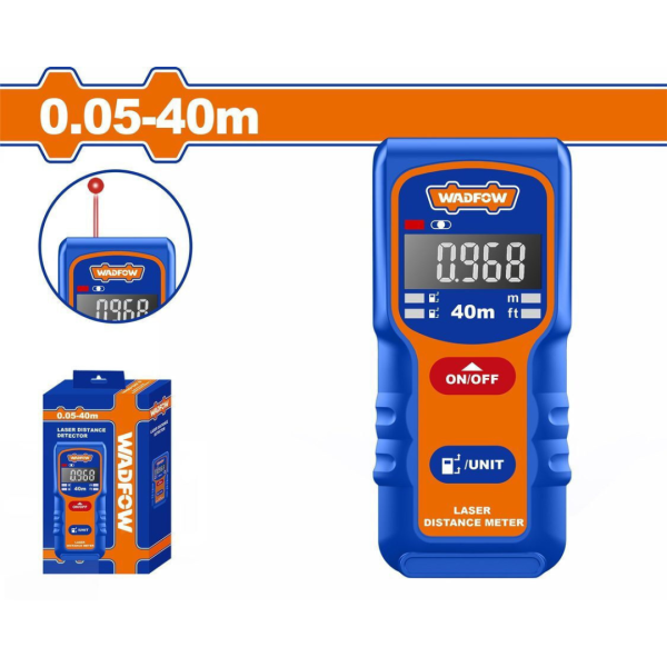Μετρητής αποστάσεων laser WADFOW 40m, μοντέλο WDL1504