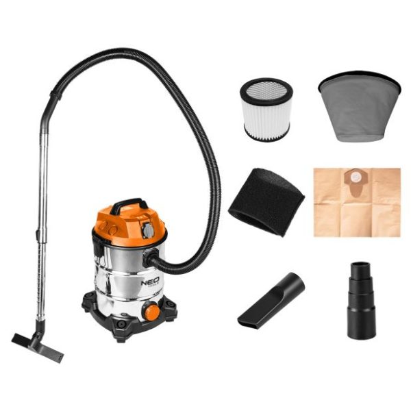 Σκούπα υγρών και στερεών NEO TOOLS 1400W 30L, μοντέλο 04-738