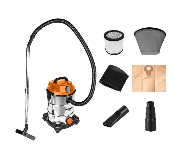 Σκούπα υγρών και στερεών NEO TOOLS 1400W 30L, μοντέλο 04-738