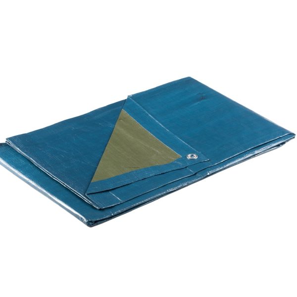 Μουσαμάς αδιάβροχος πράσινο-μπλε 140gr/m² 5x8m 4104