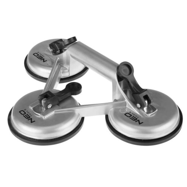 NEO TOOLS Βεντούζα τζαμιών αλουμινίου τριπλή Ø120mm 150kg 56-803