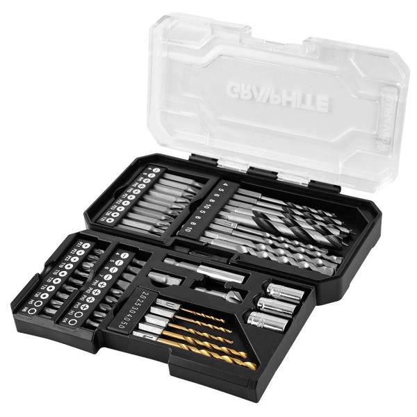 GRAPHITE Μύτες και τρυπάνια HEX 1/4" σετ 50τεμ 56H613