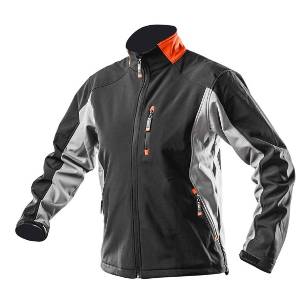 NEO TOOLS Μπουφάν εργασίας Softshell Μαύρο-Γκρι 81-550-XXL