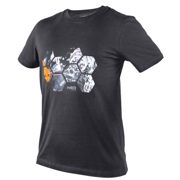 NEO TOOLS T-Shirt μπλούζα εργασίας Σκούρο Γκρί 81-680
