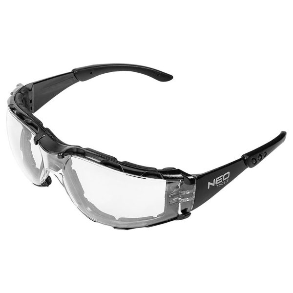 NEO TOOLS Γυαλιά εργασίας με ένθετο αφρού διάφανα 97-520