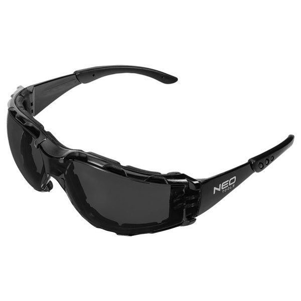NEO TOOLS Γυαλιά εργασίας με ένθετο αφρού μαύρα 97-522
