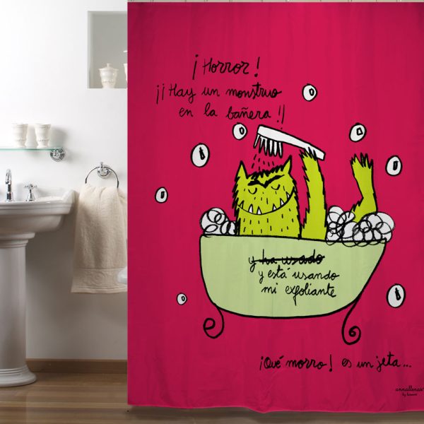 Υφασμάτινη Κουρτίνα Μπάνιου Casetti 180x200cm CAS118