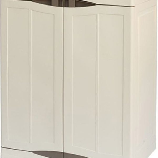 ArtPlast Πλαστική Ντουλάπα Μπεζ-Καφέ 70x47x90 cm Art. EVO70/BT