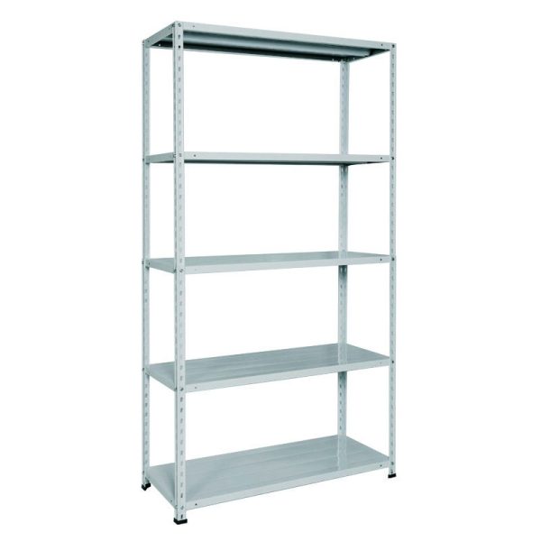 Ραφιέρα μεταλλική με 5 ράφια 100x40x188 cm Γκρι Kit B200G