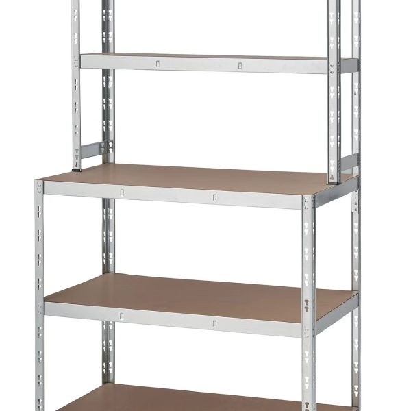 Inox Kiss SH850 Πάγκος εργασίας 181x100x60cm με 3+2 ράφια  SH850