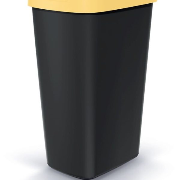 Keden κάδος απορριμμάτων Compacta Q κίτρινος/μαύρος 45 lt με καπάκι NSAB45-1215C