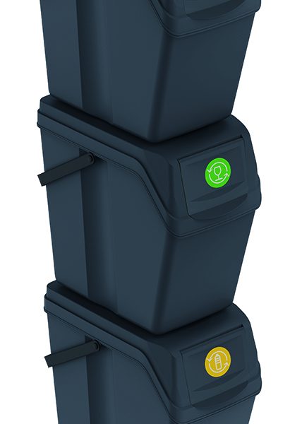 PROSPERPLAST Πλαστικοί Κάδοι Sortibox Set 3x25 lt IKWB25S3-S433