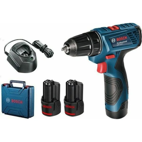 Δραπανοκατσάβιδο Bosch GSR 120-LI 12V με 2 μπαταρίες 2.0Ah, κωδικός 06019G8000