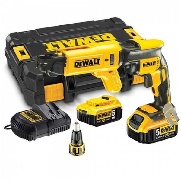 Κατσαβίδι γυψοσανίδας DeWalt DCF620P2K 18V με 2 μπαταρίες 5Ah Li-Ion