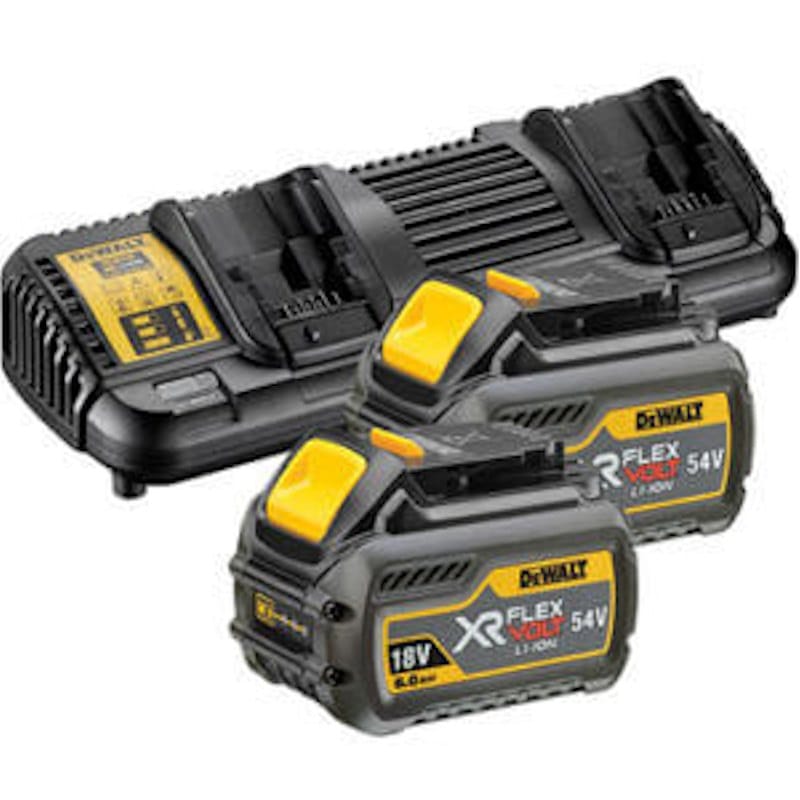 Φορτιστής μπαταριών δύο θέσεων DeWalt DCB132T2 18V/54V με 2 μπαταρίες 6.0Ah