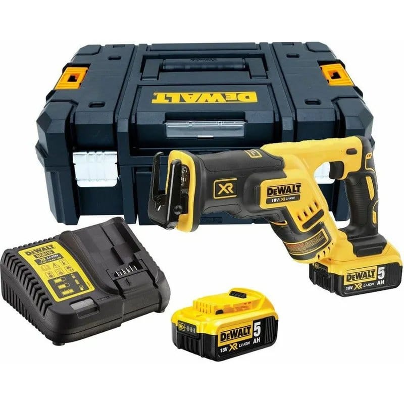 Σπαθοσέγα DEWALT DCS367P2 XR 18V brushless υψηλής ισχύος με 2x5.0Ah μπαταρίες σε kit