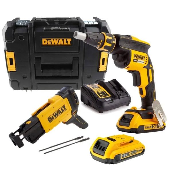 Κατσαβίδι γυψοσανίδας DeWalt DCF620D2K 18V με 2 μπαταρίες 2Ah Li-Ion