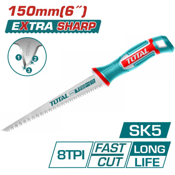 Επαγγελματικό πριόνι γυψοσανίδας TOTAL 6" (150mm), μοντέλο THWBSW1508